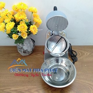 Máy xay đá - bào đá cao cấp 2 dao 2 nắp đậy
