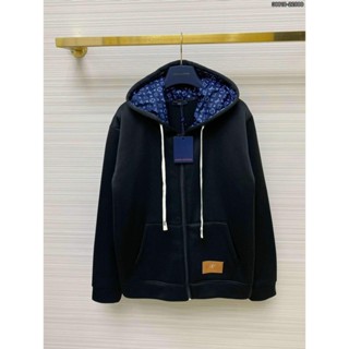 Áo Hoodie Zip Nam Nữ Họa tiết LV monogram Mũ Vân Xanh Sắc Nét Chất Liệu Nỉ Bông Trần Cao Cáp Dày Dặn - Áo Hoodie Nỉ Hot