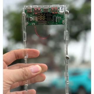 Box sạc dự phòng mica trong suốt mạch sạc nhanh QC 3.0, sản phẩm không pin