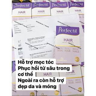   Bill Ảit date 5 2026  Viên uống Perfectil Hair Extra Support hỗ trợ tóc - da - móng 60 viên 