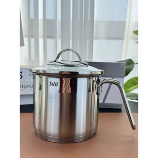 ÂU SILIT Âu FOSSLANG Nồi Quánh Mini Có Nắp Chiên Ngập Dầu Ca Đun Sữa Nồi Nấu Mỳ Inox 18/10 Dùng Bếp Từ