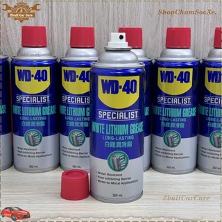 Mỡ bò nước dạng xịt WD-40 White Lithium bôi trơn bạc đạn vòng bi, bảo vệ chống rỉ kim loại đa năng