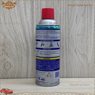 Mỡ bò nước dạng xịt WD-40 White Lithium bôi trơn bạc đạn vòng bi, bảo vệ chống rỉ kim loại đa năng