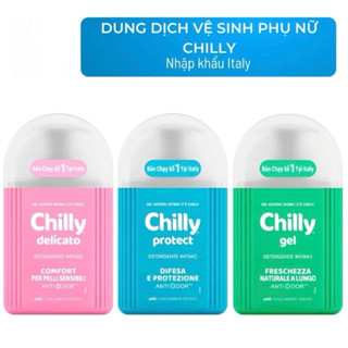  Dung dịch vệ sinh phụ nữ Chilly Delicato   Chilly gel 200ml  - số 1 tại Italy SHC 