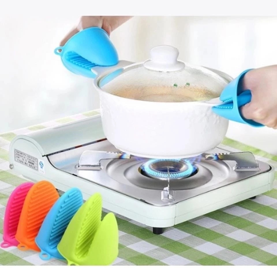 Đôi Găng Tay Cách Nhiệt Bắc Nồi Mỏ Vịt - Bao Tay Silicon Cách Nhiệt Bắc Nồi