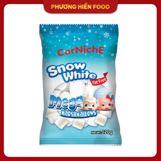 Kẹo Mega Marshmallows tuyết trắng 120g (1 thùng 24 gói)