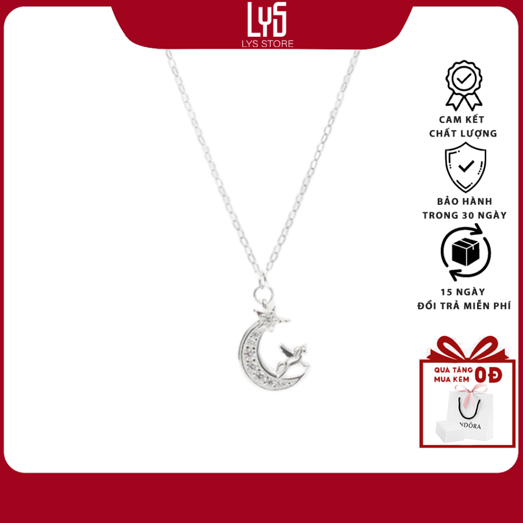 Dây chuyền bạc nữ Lys Moon And Horse Silver 6085