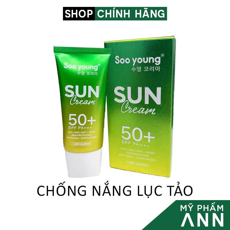Kem Chống Nắng Lục Tảo Soo Young Chính Hãng - Chống Nắng Kiềm Dầu 50+ SPF