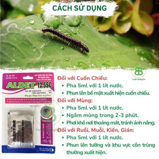 Chế Phẩm Ngừa Cuốn Chiếu , Ngăn Ngừa Côn Trùng, Nhập Khẩu Từ JAPAN Aldet 12.5SC - Lọ 5ML