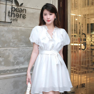   FREESZ eo co giãn dưới 70  Đầm tơ công chúa tiểu thư công chúa sang trọng đi chơi hẹn hò BYBYPIL 