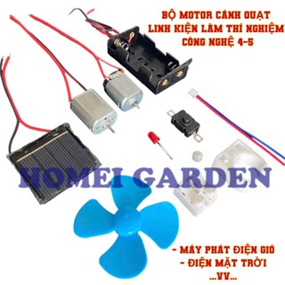 Bộ motor cánh quạt linh kiện làm thí nghiệm công nghệ 4 5 máy phát điện gió, điện mặt trời - HM0480