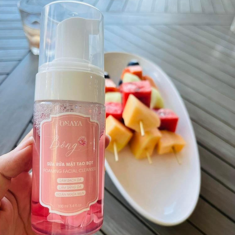 Sữa Rửa Mặt Tạo Bọt Bông Làm Sạch Da Onaya Chính Hãng