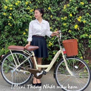 Xe đạp nữ Thống Nhất Việt Nam - Mini New 2025(tặng: chuông, đệm sau, chặn chân, dầu xích)