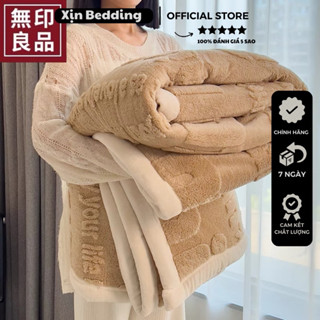 Chăn nỉ nhung tuyết giữ nhiệt mùa đông, chăn nỉ nhung dập nổi Min Min 2m-2m3 siêu ấm mềm mịn không rụng lông Xịn Bedding