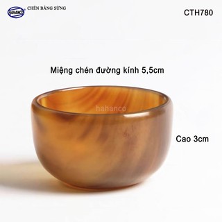Chén sừng trâu, uống trà, r.ượu thanh lọc giải độc và nhiệt - cth780 - hahanco