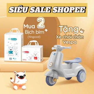 ( Combo 2b - Tặng Xe Chòi Chân Vespa ) Bỉm YINGCOOL Size NB64/SD60/MD56/MQ50/L48/XL44/XXL42/XXXL40