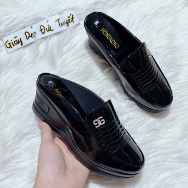 [Tăng 1 size] dép sục nữ bít đầu cao 5p. sục trung niên cho mẹ