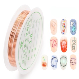 Cuộn Đồng Trang Trí - Dây Kẽm Mỏng Sợi Nhỏ Trang Trí Nail - Cuộn Đồng Dây 0.2mm Cực Mảnh Tạo Hình Dễ Dàng - Sơri Nail