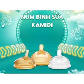 Núm Bình Sữa Kamidi Chất Liệu Silicon, Núm 1 Tia, Núm 3 Tia, Núm Tia Y, Núm Tập Hút [HỘP 1 CÁI]