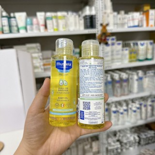 Dầu Massage Cho Trẻ Sơ Sinh & Em Bé Baby Oil Mustela 100ml