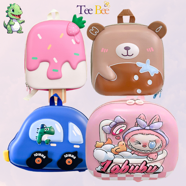 [Mẫu Mới 2026] Balo Trứng Đi Học Hình Labubu Siêu Nhẹ Balo Cho Bé Mẫu Giáo Nhiều Hình Dạng Hoạt Hình Dễ Thương