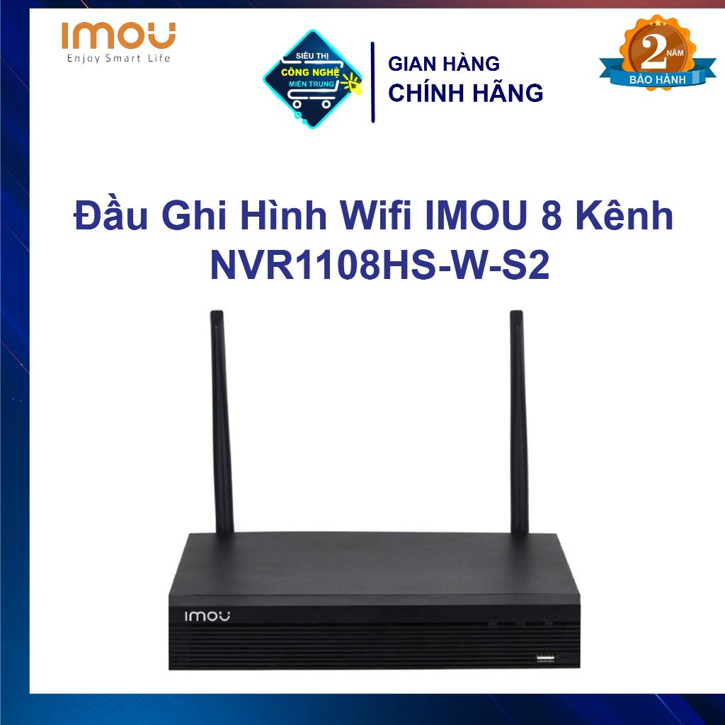 Đầu Ghi Hình Wifi Imou 8 Kênh NVR1108HS-W-S2, chính hãng, bảo hành 2 năm