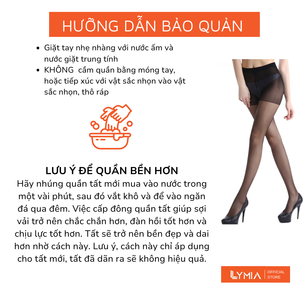 Quần tất giấy nữ da chân LYMIA che khuyết điểm xuất Nhật siêu dai QT12 | BigBuy360 - bigbuy360.vn