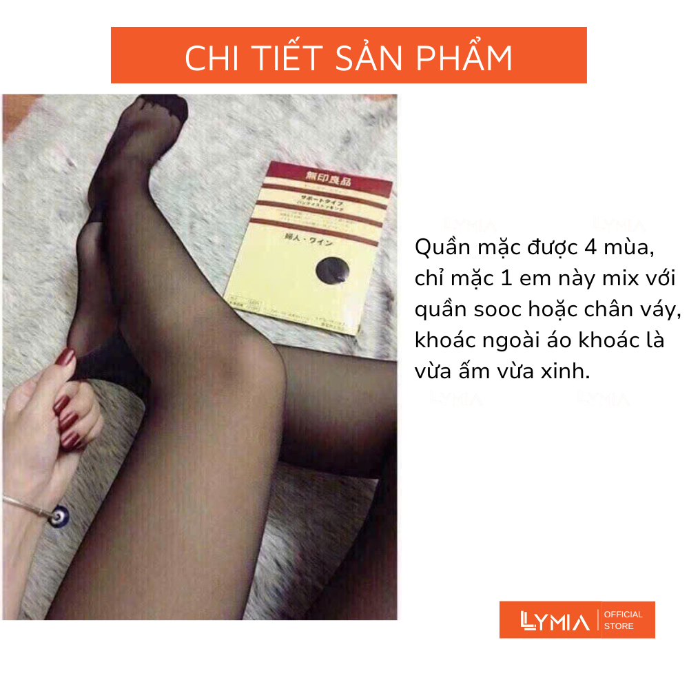 Quần tất giấy nữ da chân LYMIA che khuyết điểm xuất Nhật siêu dai QT12 | BigBuy360 - bigbuy360.vn