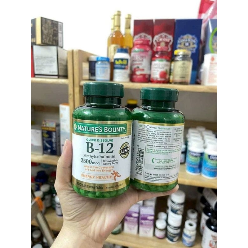 VIÊN BỔ SUNG VITAMIN B12 NATURE’S BOUNTY