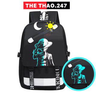Balo Phát Sáng Balo Dạ Quang Chống Nước, Balo Đi Học Phát Sáng Onepiece TT2