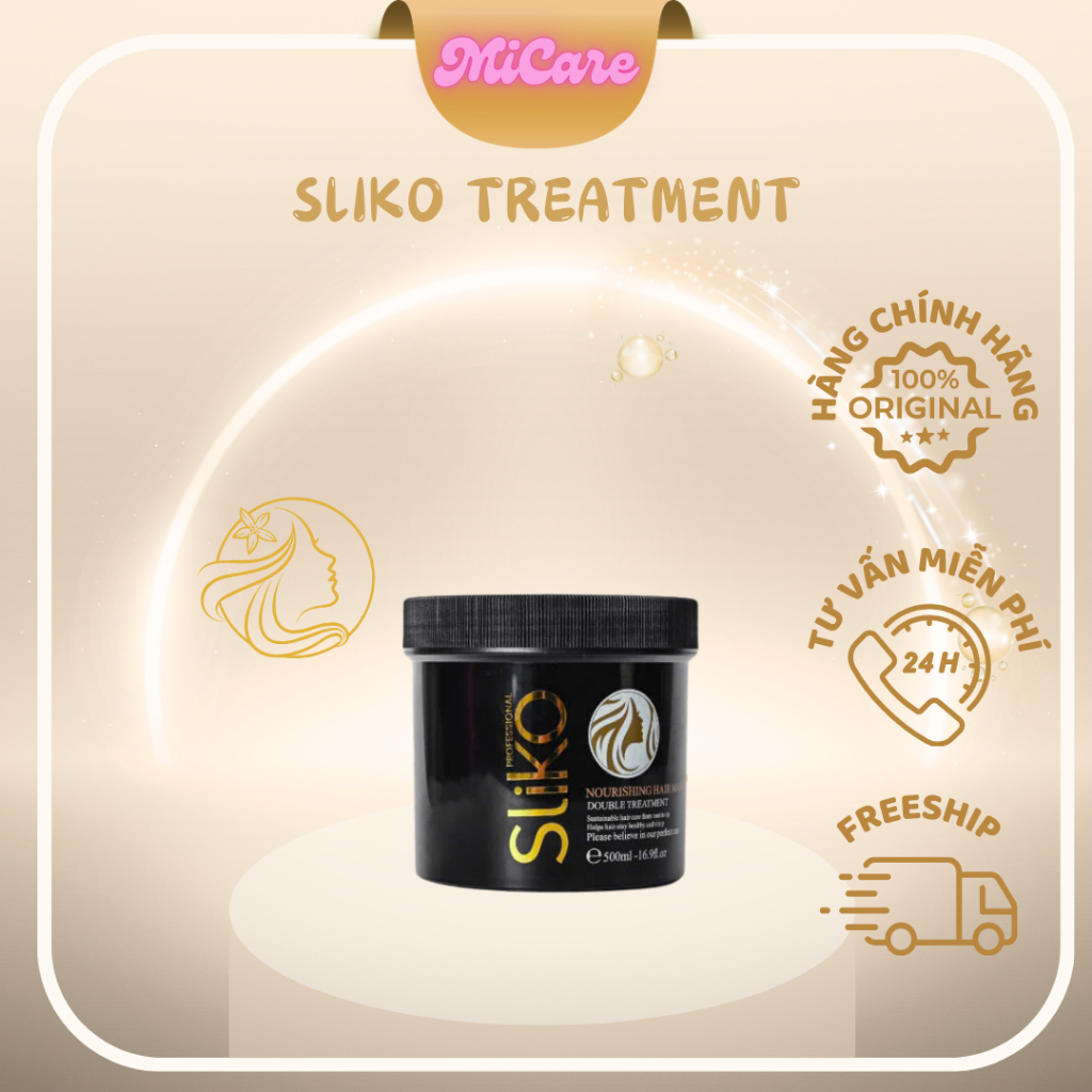 Kem ủ hấp tóc SLIKO HAIR MASK gấp đôi collagen cho tóc siêu mềm siêu mượt siêu thơm 500M | MiCare