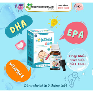 DHA Solechild - siro bổ sung DHA/EPA giúp bé phát triển não bộ và thị lực (30ml)