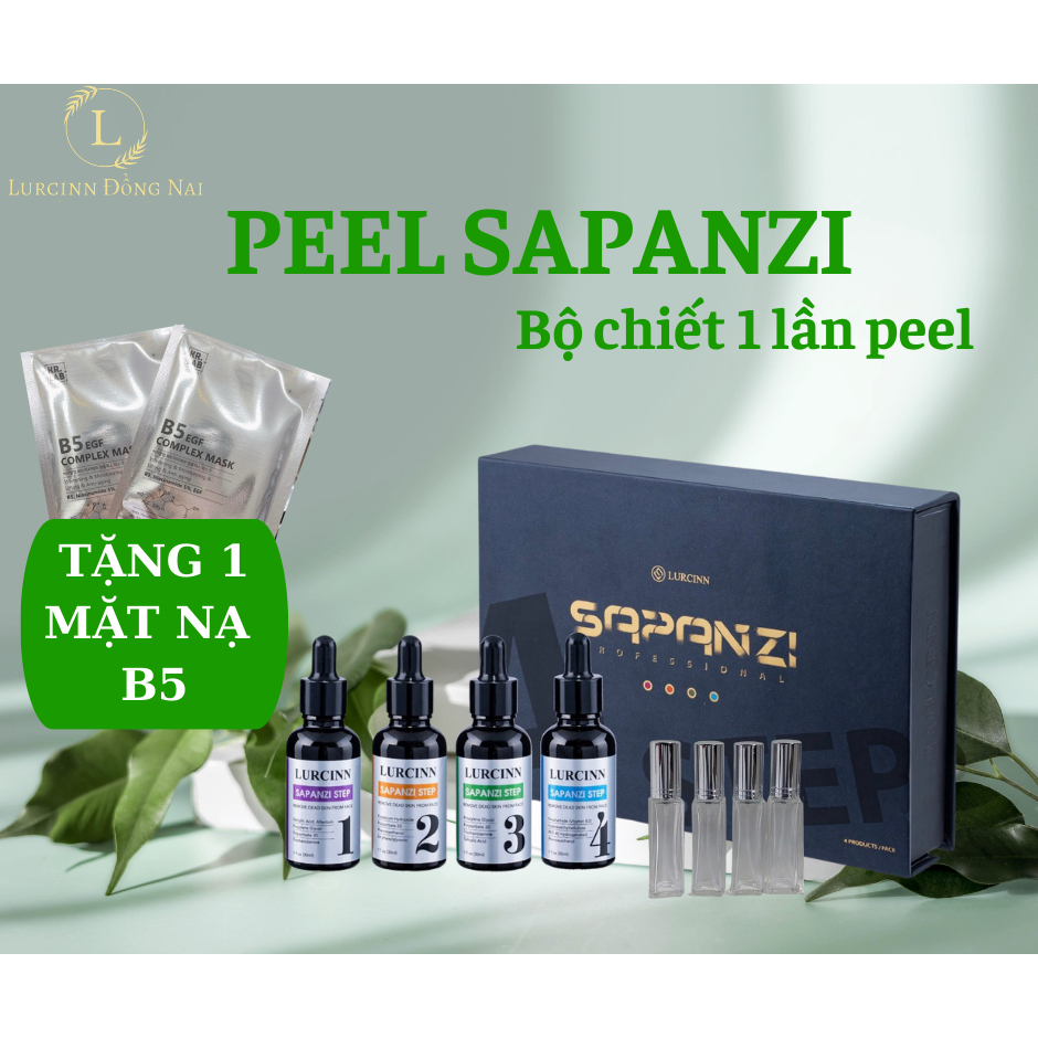 Bộ chiết(1 lần Peel) Peel Da mặt tại nhà - Lurcinn Sapanzi Professional