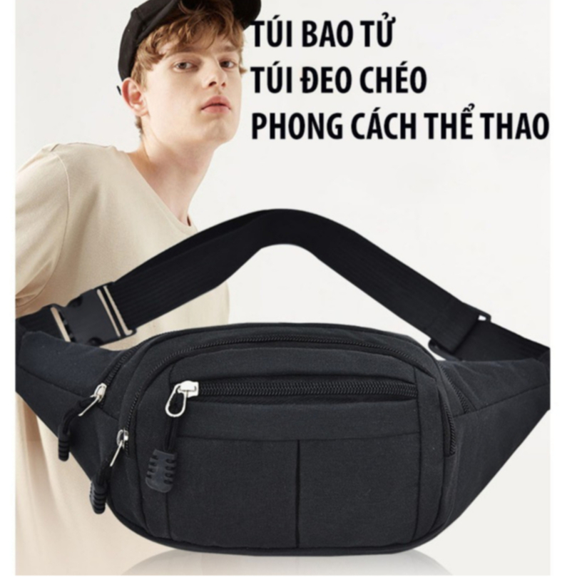 Túi đeo bụng bao tử nam nữ,Túi đeo chéo SPORT vải Canvat chống nước nhẹ, kiểu dáng đa dạng phong phú