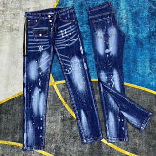 quần bò jean nam dài dsq 4 cúc xanh đen rách kiểu cá tính bụi bặm,chất jean dày mềm co giãn tốt ĐƯỢC KIỂM HÀNG