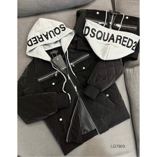 Áo Khoác Phao DSQ Nam Nữ Mặc Siêu Ấm Pha Mũ Nỉ in Chữ DSQUARED Cao Cấp Hottrend 2025