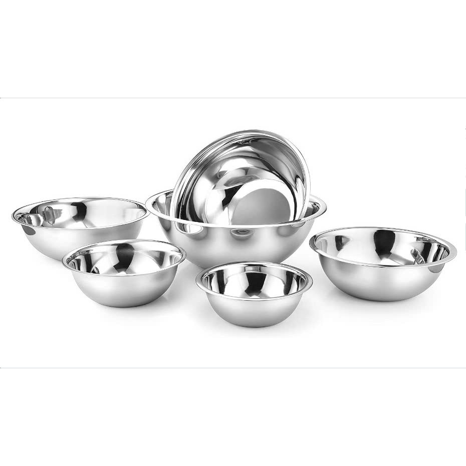 Thau Inox, Chậu Inox Dày -Thau đa dụng inox , Thau Trộn Inox Sáng Bóng , Dày Đẹp