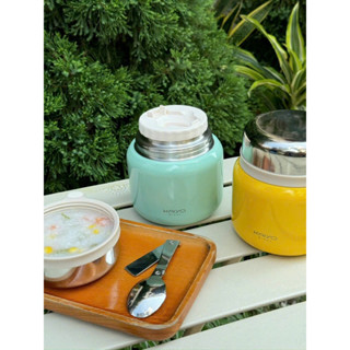 Bình giữ nhiệt Kaiyo Nhật 500ml, Bình ủ cháo, Hộp giữ nhiệt, Hộp cơm inox có quai treo - Hàng chính hãng