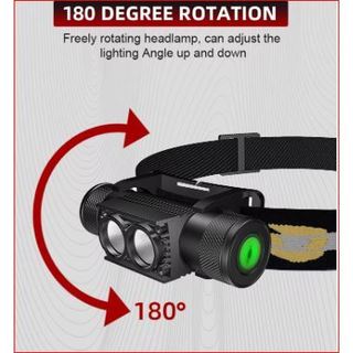 Đèn pin siêu sáng đeo đầu mini type C H25A