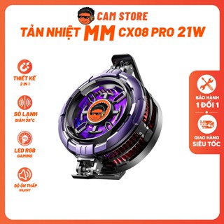 Quạt Tản Nhiệt Sò Lạnh MM CX08 PRO 21W - Hiệu Năng Cao 21W, 2 Chế Độ Sử Dụng, Tản Nhiệt Chơi Game, LiveSteam