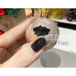 [phụ kiện nail chính hãng] sơn đen nhũ flash ánh bạc mã mới