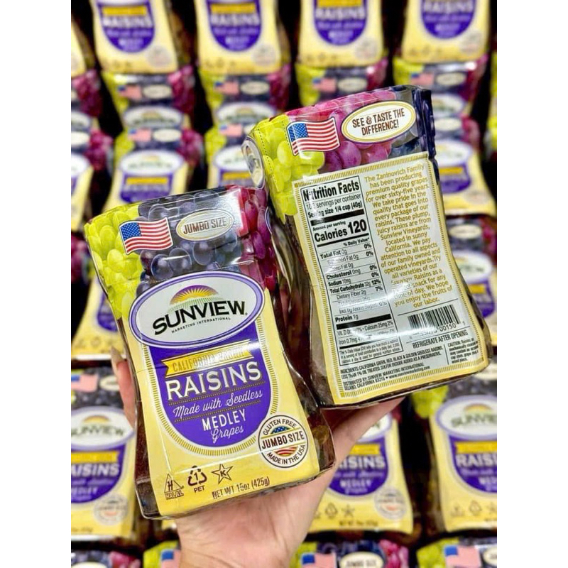 NHO KHÔ MỸ SUNVIEW RAISINS