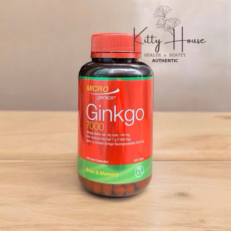 Viên uống bổ não Microgenics Ginkgo 7000 lọ 100V