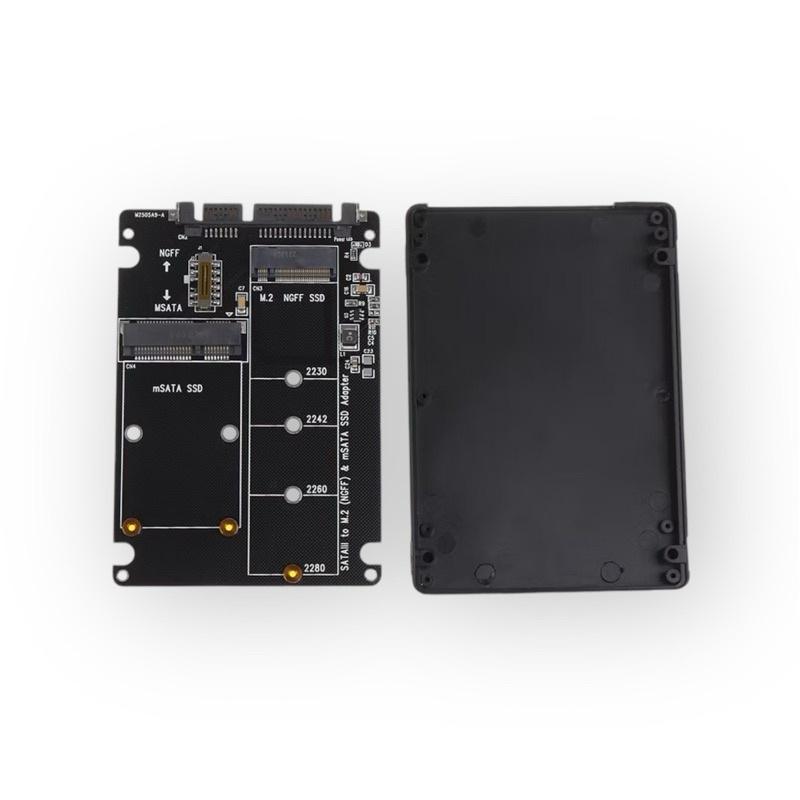 Box chuyển ổ cứng SSD M.2 Sata và Msata sang ổ cứng 2.5 Tốc độ 6Gb/sa