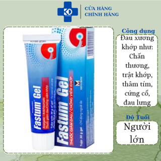 Gel bôi Fastum Gel Menarin giúp giảm đau và kháng vi.ê.m xương khớp (tupe 30g)