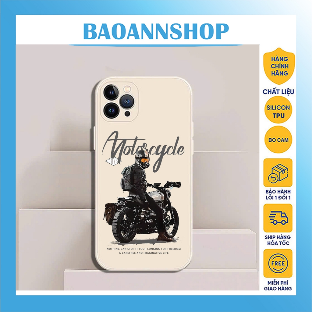 Ốp lưng iphone First Motorbike Cycle M58 cạnh vuông chống sốc chống bẩn 7plus/8plus/X/xsmax/11/12/13