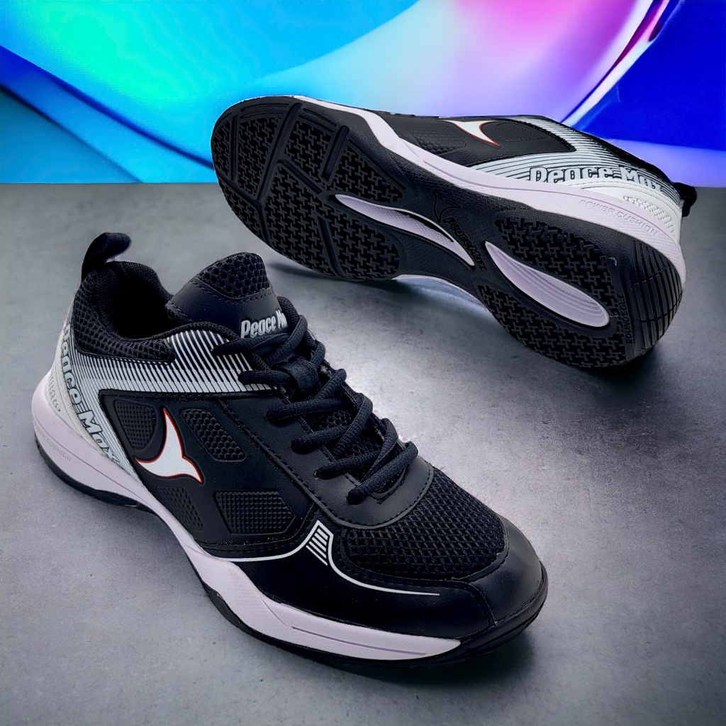 [Tặng tất] Giày cầu lông PEACE MAX cao cấp S36-44, giày bóng chuyền, bóng bàn cày sàn bê tông [CPC5]