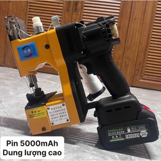 Máy may bao bì cầm tay bằng pin GK9 chuẩn hãng  Tặng vỉ  kim khâu và cuộn chỉ
