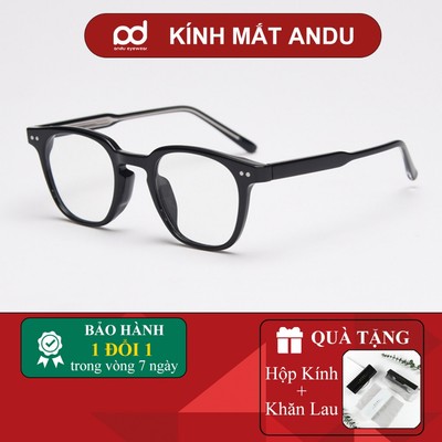 Gọng kính cận thời trang nữ ANDU EYEWEAR dáng vuông LUTTO chất liệu nhựa cốt kim loại- 17AD175