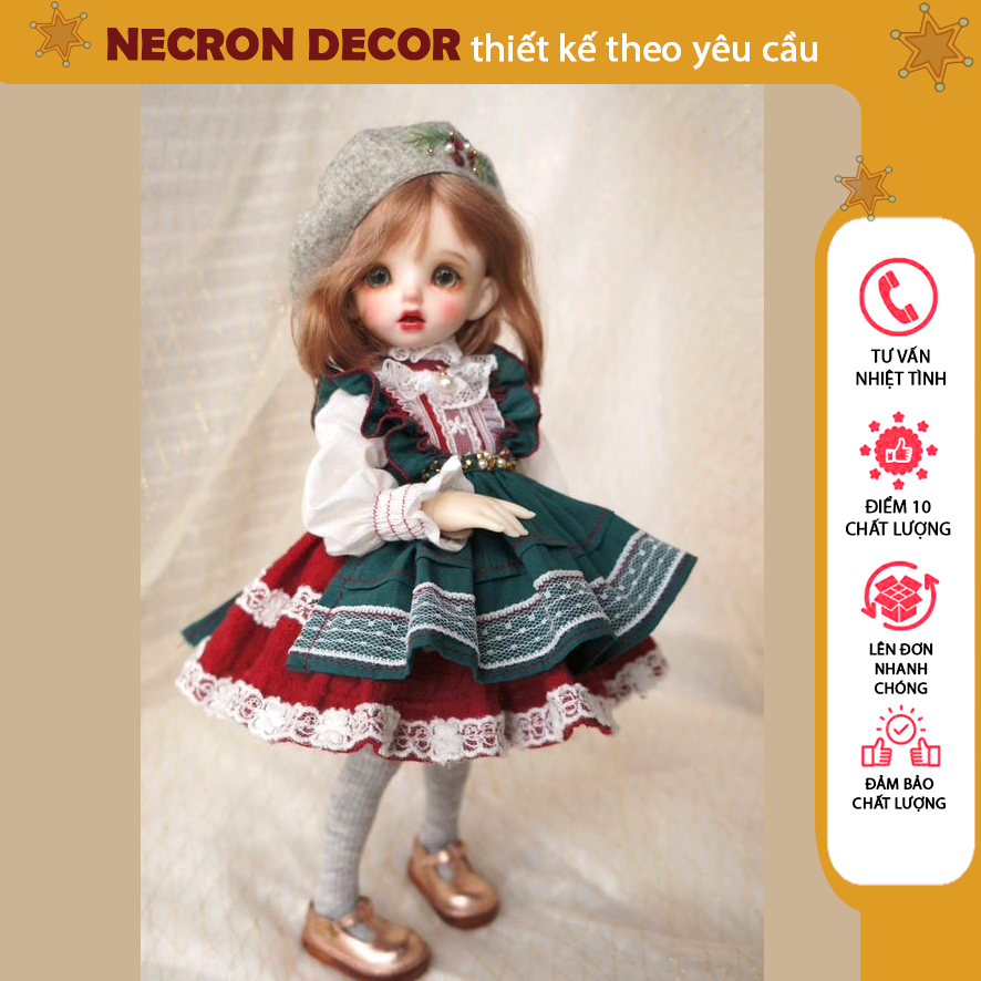 DIY Bộ kit nguyên liệu tự bạn làm BÚP BÊ ĐẤT SÉT JBD HANDMADE- Thủ công sáng tạo MAY QUẦN ÁO  -Necro